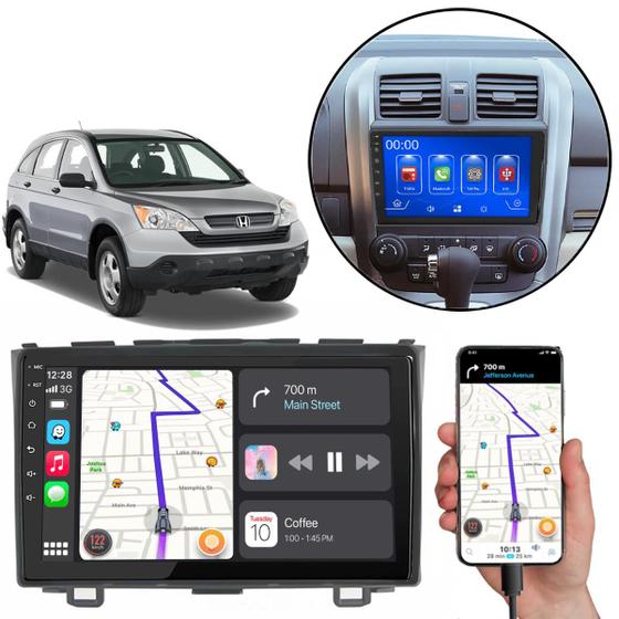 Imagem de Kit Multimidia Crv 2007-2011 Mp5 9" Pol Android-Auto Carplay