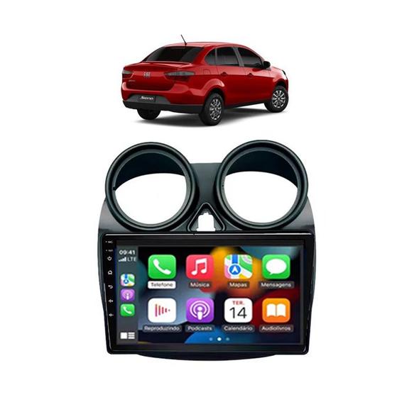 Imagem de Kit Multimídia Grand Siena 2021 CarPlay AndroidAuto 9 Pol USB Bt FM - 908BR Roadstar