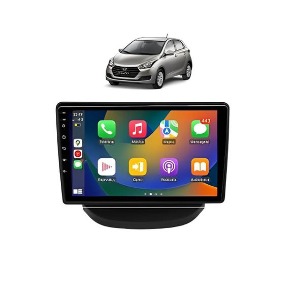 Imagem de Kit Multimidia Hb20 2012 / 2019 9 Pol Carplay AndroidAuto USB BT FM - Roadstar 908BR