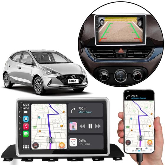 Imagem de Kit Multimidia HB20 2020-2024 9 Pol Android-Auto Mp5 BT