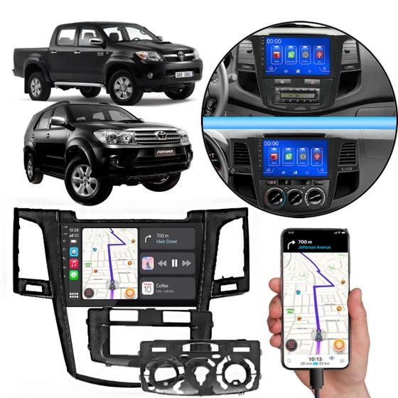 Imagem de Kit Multimidia Hilux Sw4 2006-2008 Mp5 9" Pol Android-Auto Carplay