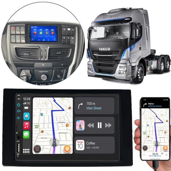 Imagem de Kit Multimidia IVECO HI WAY 2017-2023 Mp5 7" Pol + Câmera de Ré