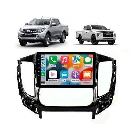 Imagem de Kit Multimidia L200 Triton Ar Digital 2016 / 2023 Carplay AndroidAuto 9 Pol - Roadstar 908BR