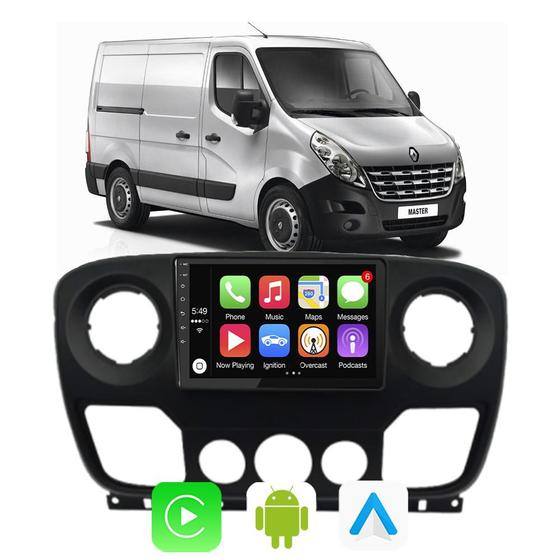 Imagem de Kit Multimidia Master 2013 14 15 16 17 18 19 20 21 22 23 2024 9" CarPlay Google Assistente Siri Bluetooth