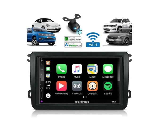 Imagem de Kit Multimídia MP10 CarPlay e Android Auto Volkswagen Gol G7 