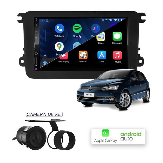 Imagem de Kit Multimídia MP10 CarPlay e Android Auto Volkswagen Gol G7