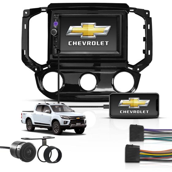 Imagem de Kit Multimídia Mp5 2Din Bt Espelha Chevrolet S10 2017 a 2021