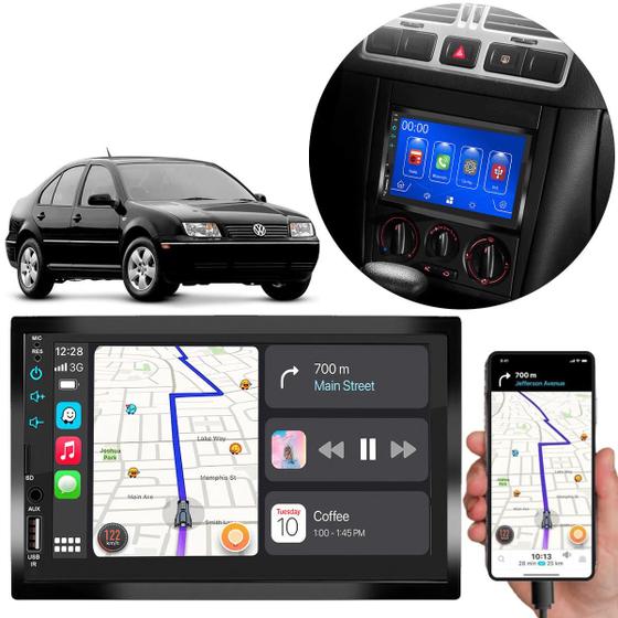 Imagem de  Kit Multimídia MP5 Bora 2001-2012 7 Pol Android-Auto Carplay