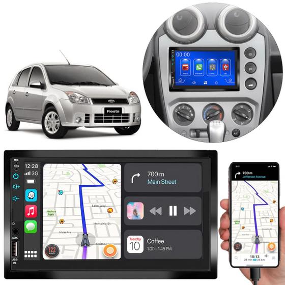 Imagem de Kit Multimídia MP5 Fiesta 2005-2012 7 Pol Android-Auto Carplay