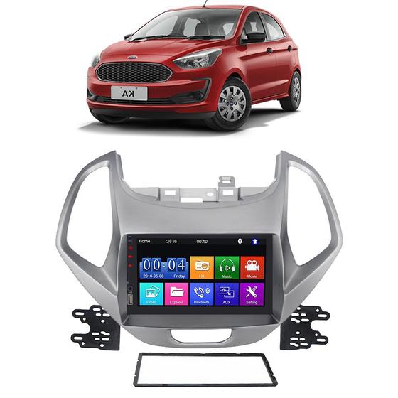 Imagem de Kit  Multimídia Mp5 Ford Ka 2018 2019 2020 2021 7 Polegadas Espelhamento de Tela Android e IOS