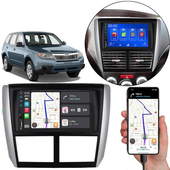 Imagem de Kit Multimídia Mp5 Forester 2009-2012 7 Pol Touch Carplay + Câmera de ré