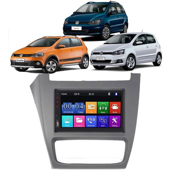 Imagem de Kit Multimídia Mp5 Fox CrossFox SpaceFox 2014 A 2022 7 Polegadas Espelhamento Android e IOS