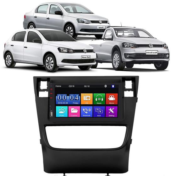 Imagem de Kit Multimídia Mp5 Gol Voyage Saveiro G6 2013 2014 2015 2016 7 Polegadas USB SD Bluetooth