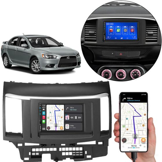 Imagem de Kit Multimídia Mp5 Lancer 2009-2019 7 Pol Touch-screen Carplay + Câmera de ré