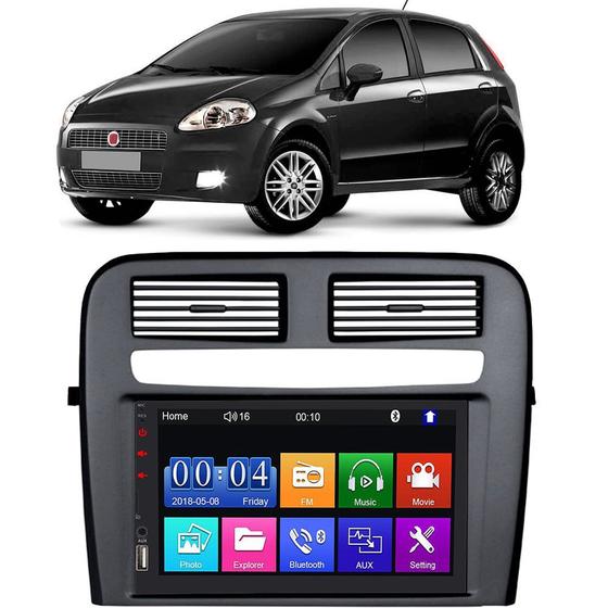 Imagem de Kit Multimidia MP5 Punto 08 09 10 11 12 7 Pol TouchScreen + Câmera de Ré 