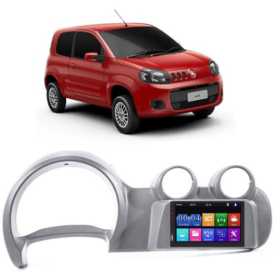 Imagem de Kit Multimídia Mp5 Uno Fiorino 2011 À 2021 7 Polegadas Espelhamento Android e IOS USB SD