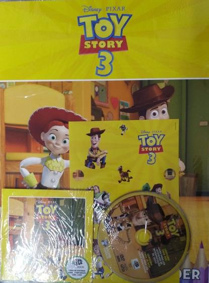 Imagem de Kit Multimídia Toy Story 3 - Livro de Colorir, História, Jogo da Memória e DVD - Disney Pixar (Novo, Lacrado)