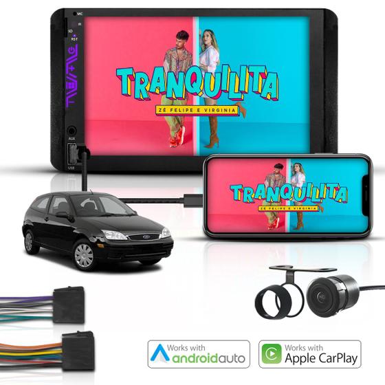 Imagem de Kit Multimidia Universal 2 Din Mp5 Android e Carplay Focus