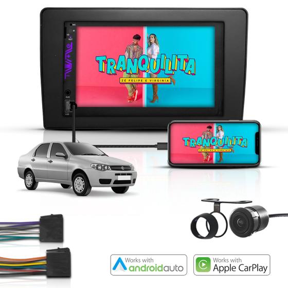 Imagem de Kit Multimidia Universal 2 Din Mp5 Android e Carplay Siena