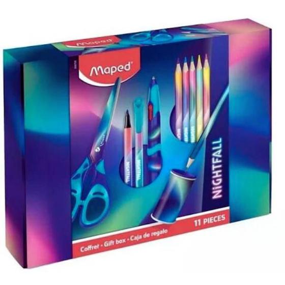 Imagem de Kit Multiprodutos Escolares - Nightfall Caixa X 11 Pecas