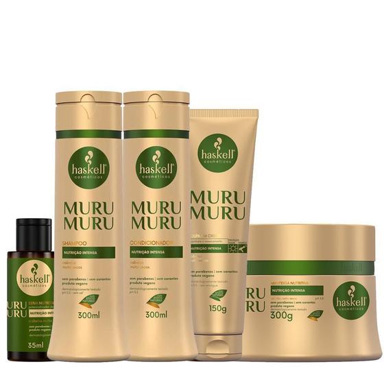 Imagem de Kit Murumuru Haskell 5 Produtos P 300ml - Seiva Nutritiva 35ml