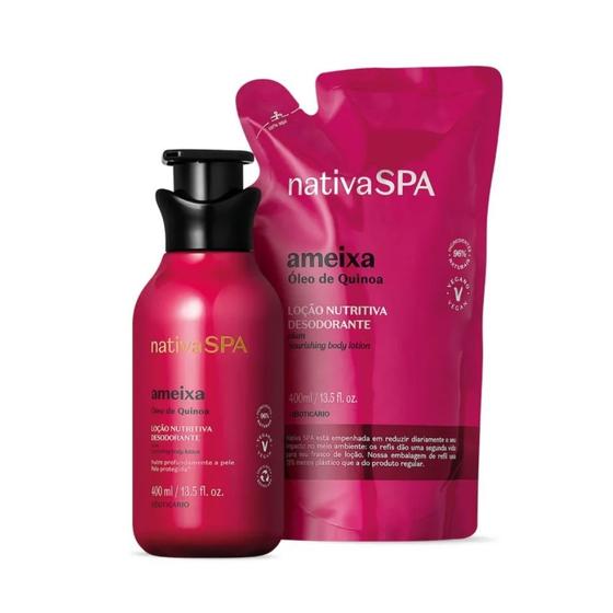 Imagem de Kit Nativa SPA Ameixa: Loção hidratante 400ml + Refil 400ml