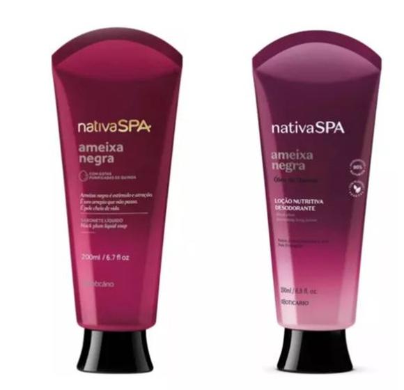 Imagem de Kit Nativa Spa Ameixa Negra Sab. Liquido 200ml+ Hidratante Corporal 200ml