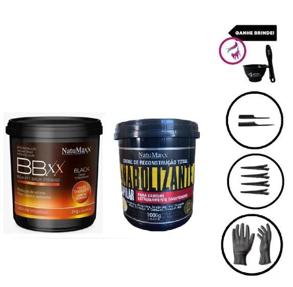 Imagem de Kit Natumaxx Anabolizante 1kg + Bbxx Beauty Balm Black 1kg