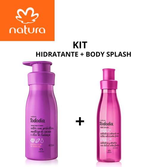 Imagem de Kit natura hidratante + body splash ameixa e flor de baunilha