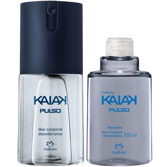 Imagem de KIT Natura Kaiak Pulso Masculino Desodorante Corporal Spray Antitranspirante + Refil 100mL
