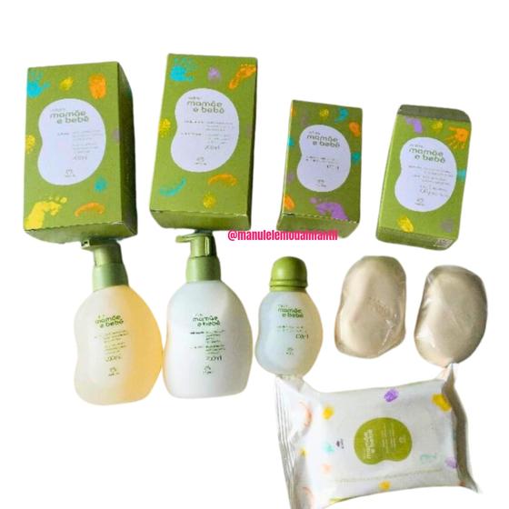 Imagem de Kit Natura Mamãe Bebê Colonia Shampoo Condicionador Sabonete