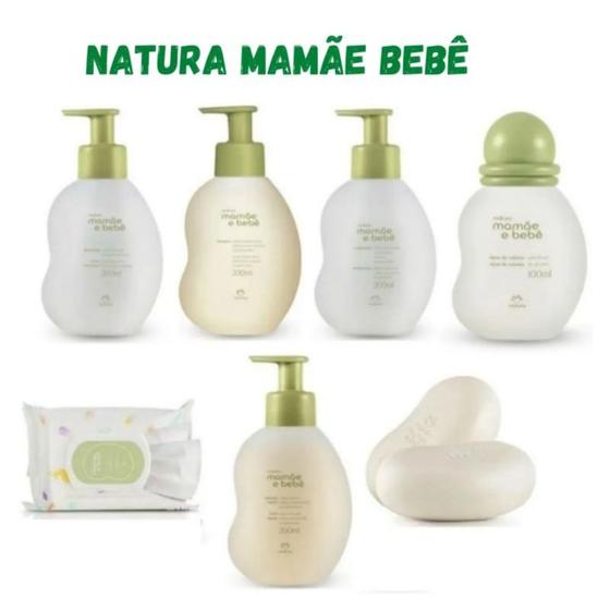 Kit Natura mamãe e bebê para higiene e cuidados com o bebê