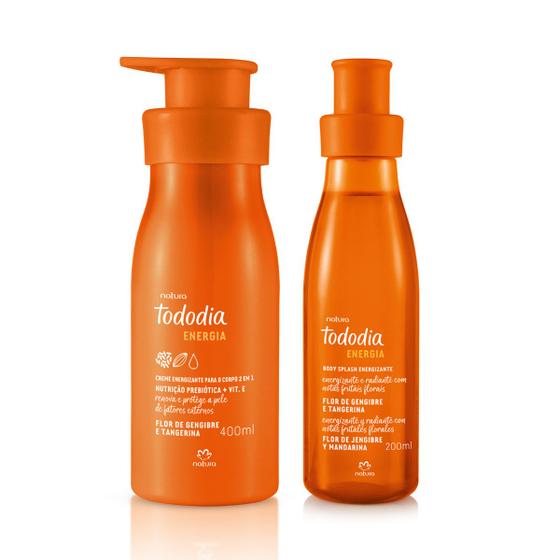 Imagem de KIT Natura Tododia Flor De Gengibre e Tangerina Body Splash 200mL + Hidratante Corporal 400mL