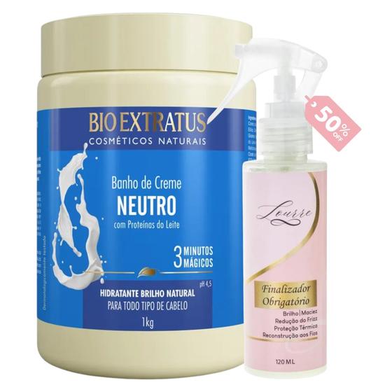 Imagem de Kit Neutro 1 Banho 1L + Finalizador Obrigatório Lourre 120ml