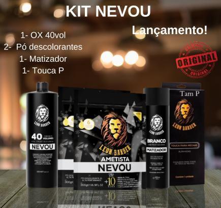 Imagem de Kit Nevou Completo Leon Barber C/ Touca P 40vol