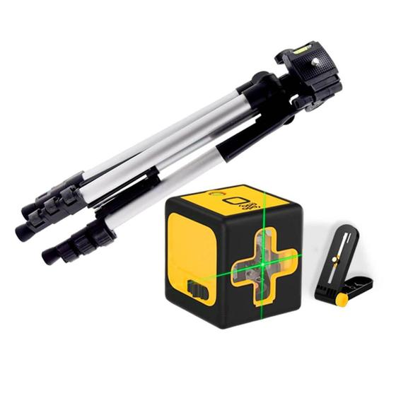 Imagem de Kit Nível a Laser Verde 2 linha com Tripé Ajustável e Suporte - Oba Oba Mix