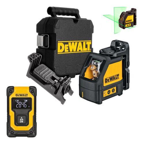 Kit Nível Laser Linhas Verdes Dewalt Dw088cg 30m e Trena Laser DW055PL Menor preço em Kit Nível Laser Linhas Verdes Dewalt Dw088cg 30m e Trena Laser DW055PL