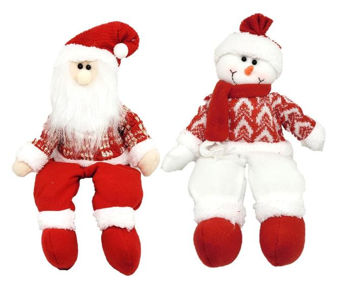 Imagem de Kit Noel e Boneco Neve Pelúcia 40cm - Master Christmas