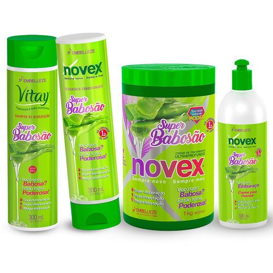 Imagem de Kit Novex Babosão Óleo De Babosa Super Babosão No Cabelo