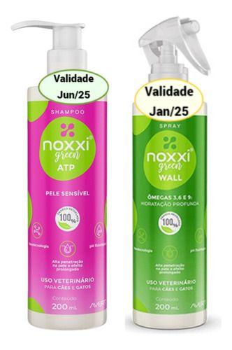 Imagem de Kit Noxxi Shampoo E Noxxi Wall Spray 200ml Avert Para Cães E Gatos