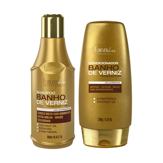 Imagem de Kit Nutrição Banho de Verniz Shampoo 300ml + Condicionador 200ml