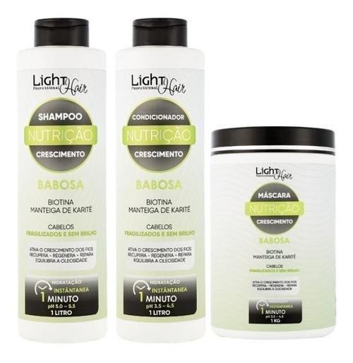 Imagem de Kit Nutrição D-Pantenol Light Hair 1L - Cuidados Capilares