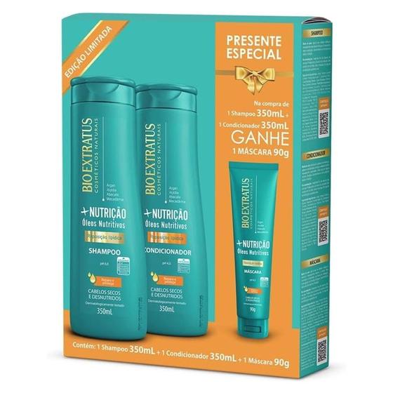 Kit +Nutrição Shampoo Condicionador - Bio Extratus - Kit Shampoo e ...