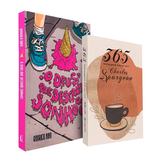 Imagem de Kit O Deus que Destrói Sonhos + 365 Mensagens Diárias com Charles Spurgeon - Café