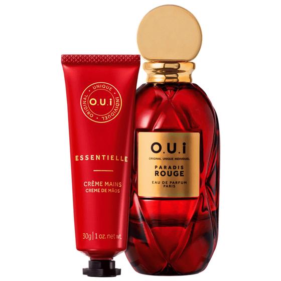 Kit O.U.i Paradis Rouge Feminino Eau de Parfum 75ml + Hidratante para