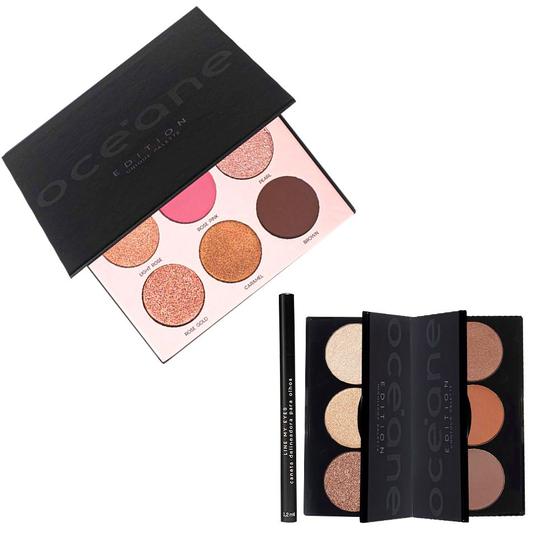 Imagem de Kit Océane Edition Paleta Contour & Hightlight + Caneta Line My Eyes e Sombra Unique (4 produtos)