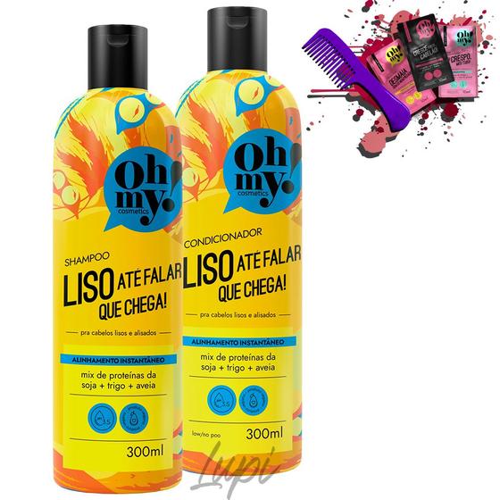 Imagem de Kit Oh My Liso Até Falar Que Chega 300ml 2 Itens