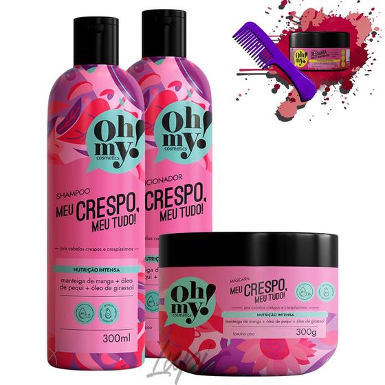 Imagem de Kit Oh My! Meu Crespo, Meu Tudo! 300ml - 3 itens