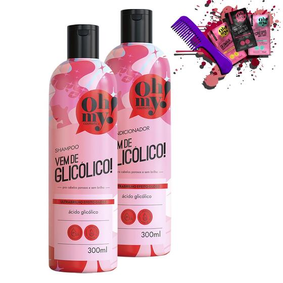 Imagem de Kit Oh My! Vem de Glicólico! Shampoo e Condicionador 300ml