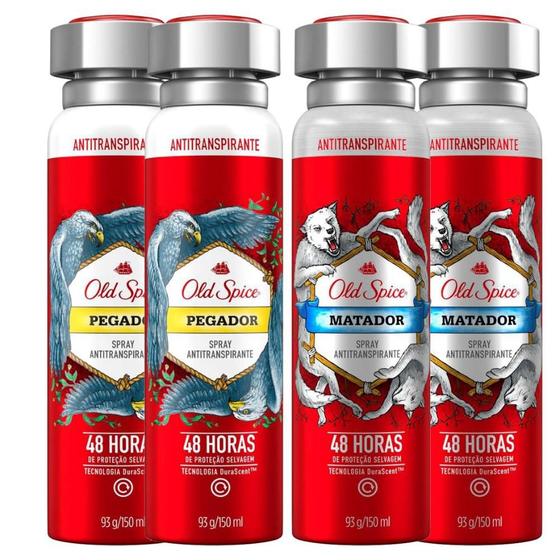 Imagem de Kit Old Spice 2un Matador + 2un Pegador 150mL